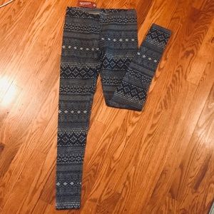 Arizona Jean Co. Grey Printed Leggings